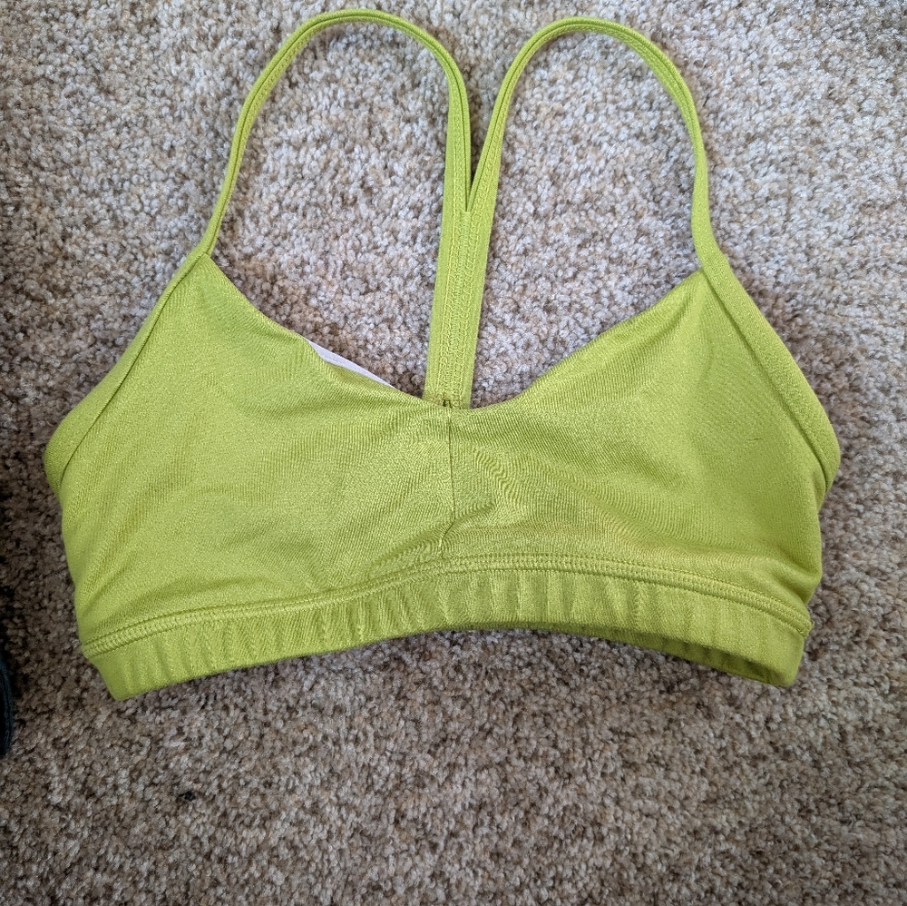 Fleo Lime Green Sports Bra
